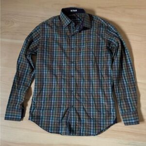 Bugatchi Shaped Fit Plaid Shirt